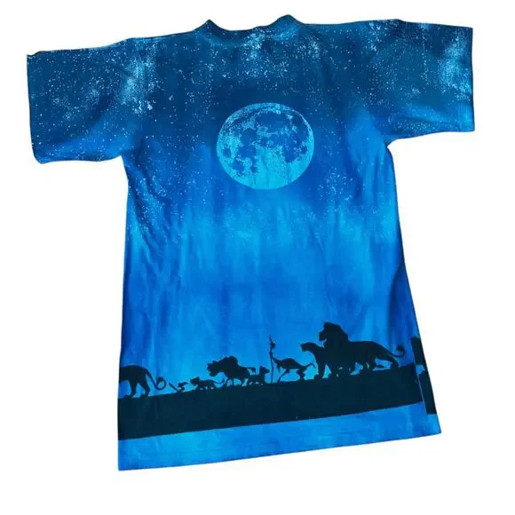 Vintage Disney's Lion King single stitch embroidered double sided t-shirt - Picture 3 of 8